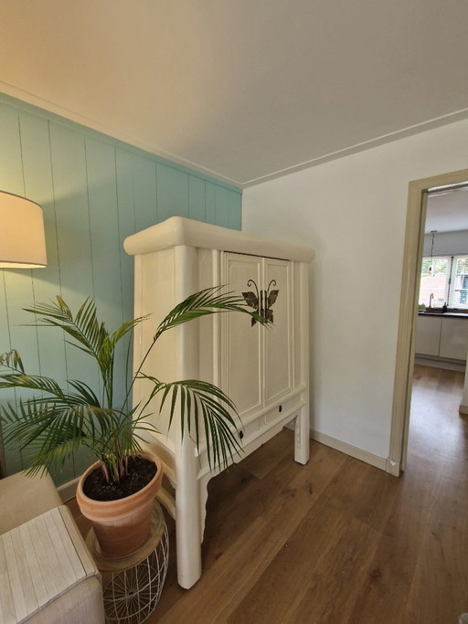 Oude Chinese Bruidskast Met Messing Vlinderbeslag – opbergkast, Wood (photo 2 of 10)