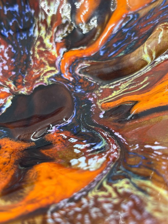 Image 1 of Vassoio portaoggetti con foglie autunnali di Vallauris