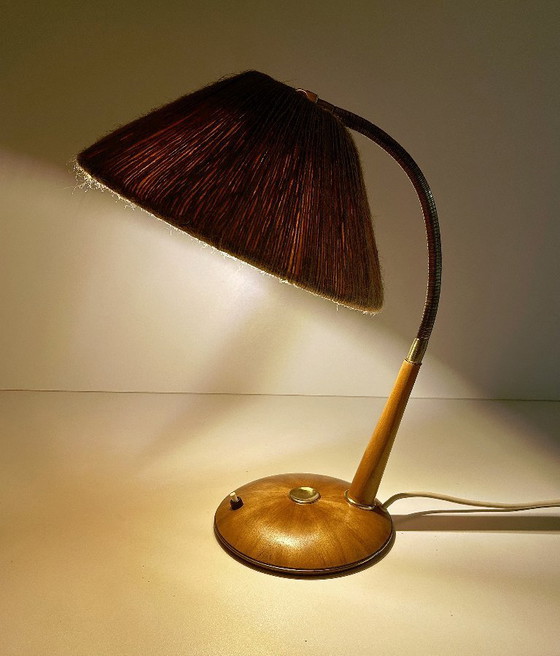 Image 1 of Lámpara de madera danesa de mediados de siglo