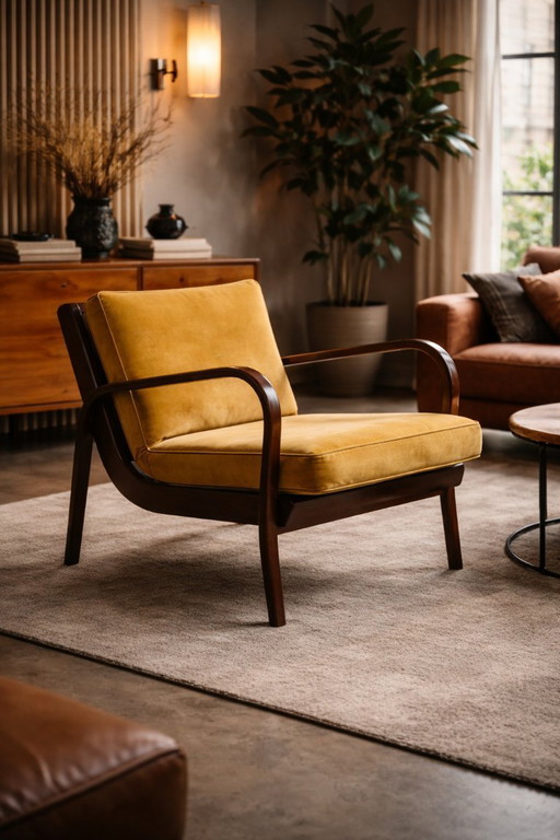 Sessel von Koželka & Kropáček, 1940er Jahre, Silbermedaille – Mailänder Triennale 1946, restauriertes Bugholzgestell