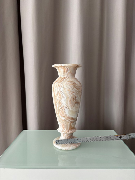Vase, Marble, Beige and Brown (photo 7 of 10)