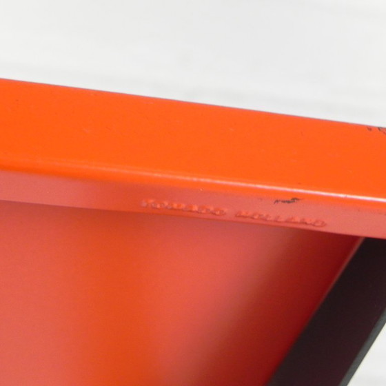 Image 1 of Tomado Holland wall rack - A. Dekker orange black, 1970s