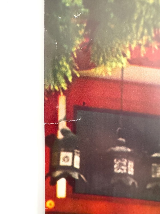 Image 1 of ✈️ Japon — Au sanctuaire Kasuga, Nara – 1961 – Affiche originale de Japan Airlines (JAL) | 100,5 × 62,5 cm | Japon