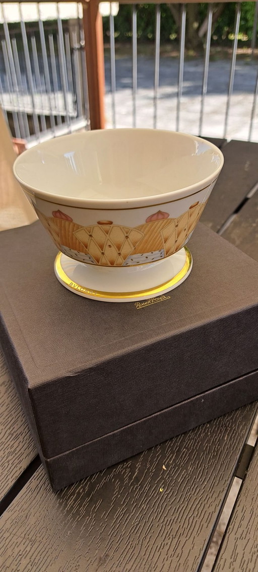 Raro juego de cuencos para helado Bulgari, 12 piezas, nuevo, sin usar, con caja original