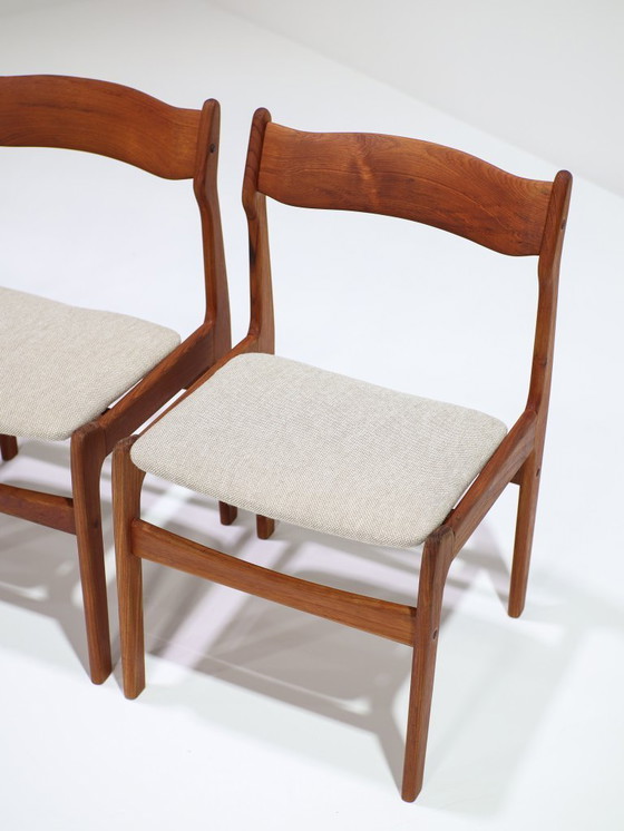 Image 1 of 6 sedie da pranzo in teak danese Burchardt Nielsen