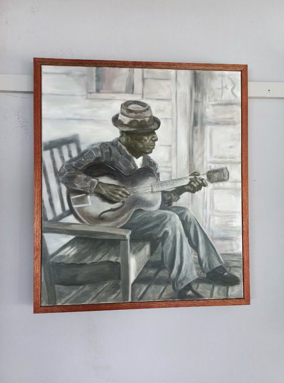 Image 1 of Óleo "Caminando solo" Sef Berkers