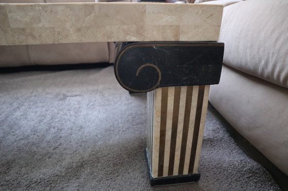 Image 1 of Tavolino da caffè tessellato Maitland Smith, Stati Uniti, anni '80