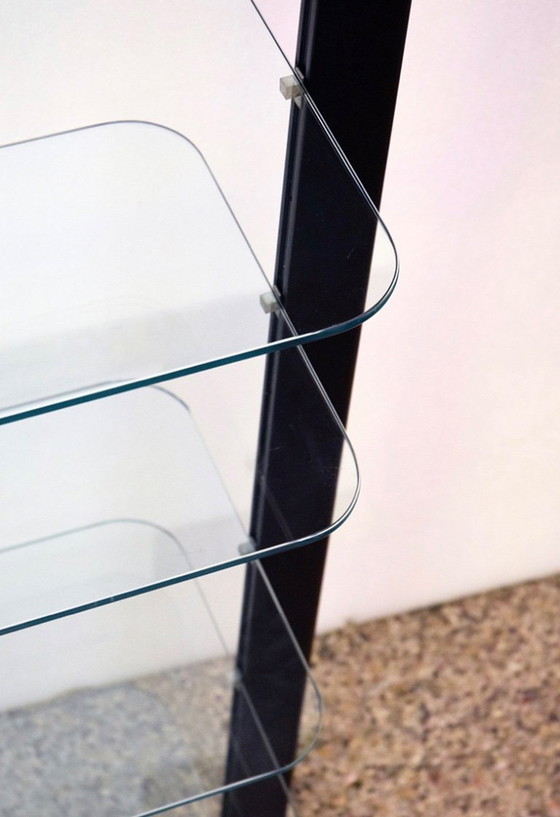 Image 1 of Wood and Glass Bookcase from Bernini, 1970