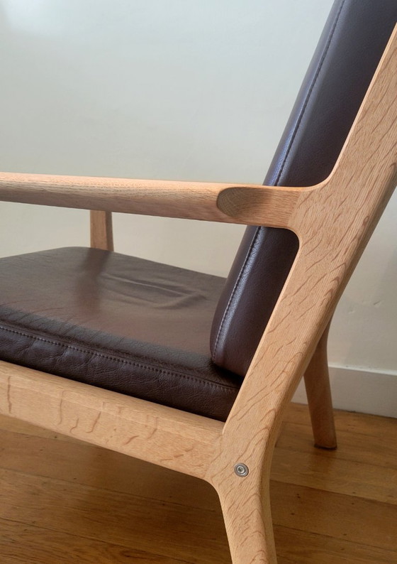 Image 1 of Vintage GE 256 fauteuil van Hans J. Wegner voor Getama