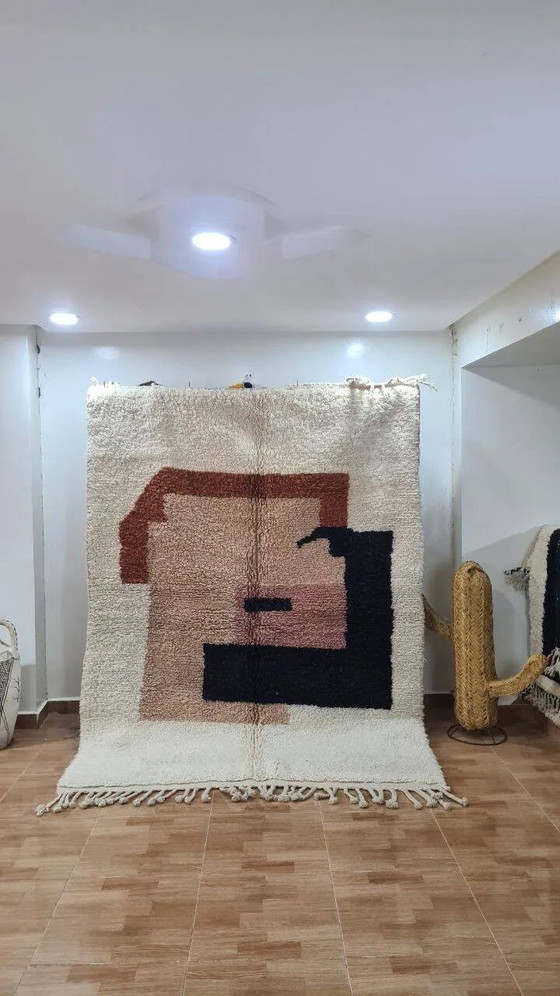 Handgefertigter Berber Wollteppich 250x150 cm – Teppiche & Läufer, Wolle, Baumwolle (photo 3 of 3)