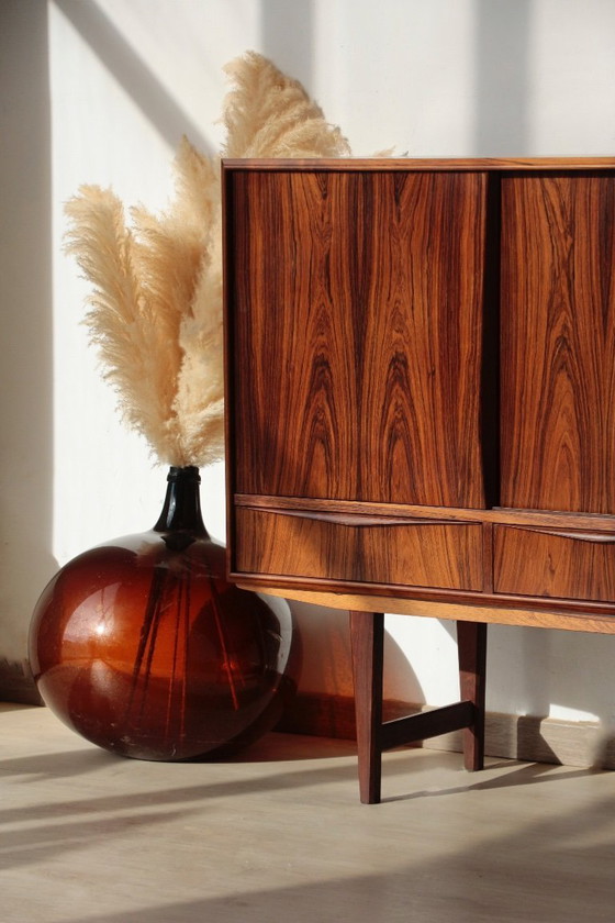 Image 1 of Skandinavisches Highboard aus Palisanderholz – Entwurf von E.W. Bach (1960er Jahre)