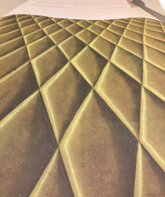 Image 1 of Domenico Gnoli (1933-1970), Green Bed Cover, 1969, copyright Marzia Gnoli, 1994, Printed in the Netherlands