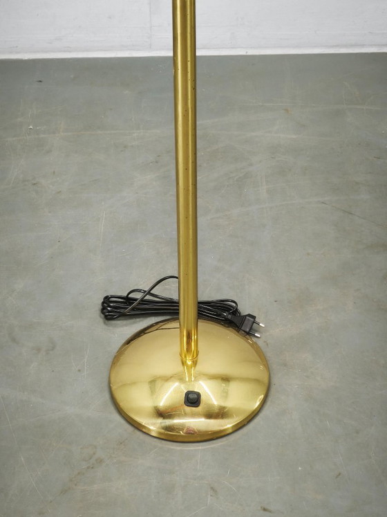 Lampadaire Space Age en Verre Bullé et Laiton, Tchécoslovaquie, Années 1970 – Brass (photo 5 of 12)