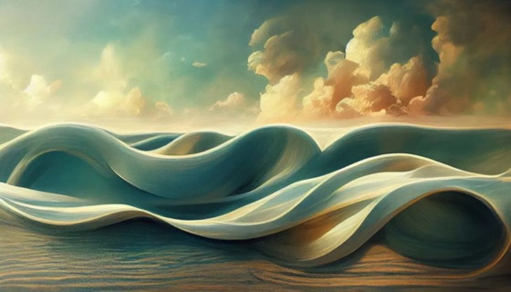 Salvador Dalí, Onde moderne su tela – Litografie e stampe, Canvas (photo 4 of 5)