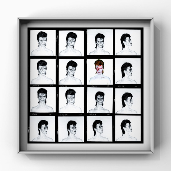 1x Fine Art Print David Bowie Aladdin Sane Contact Sheet Foto – Fotografie, Paper (photo 2 of 5)