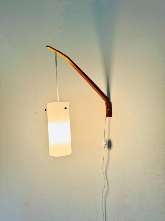 Image 1 of Lampada da parete con braccio flessibile di Uno & Östen Kristiansson per Luxus, Svezia, anni '60