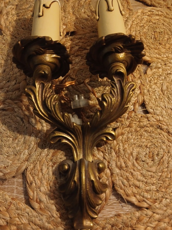 Vintage 1900 gilded bronze Wall light by Maison Gau Paris, Louis XV style – Lucien gau (photo 4 of 12)