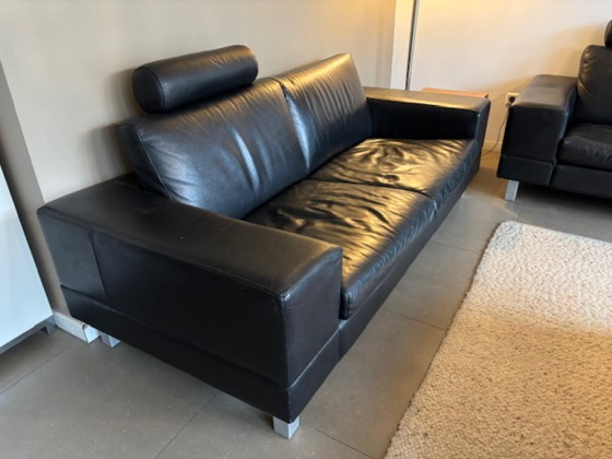 Image 1 of te koop (anti)Pode 2,5 en 3,5 zits leren bank