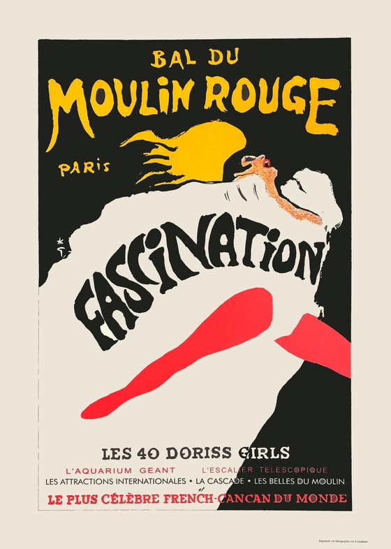 Image 1 of René GRUAU Moulin Rouge - Fascinatie - De originele poster van de 40 Doriss Girls 2009