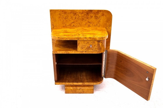 Image 1 of Mesillas de noche Art Déco, Polonia, hacia 1930.