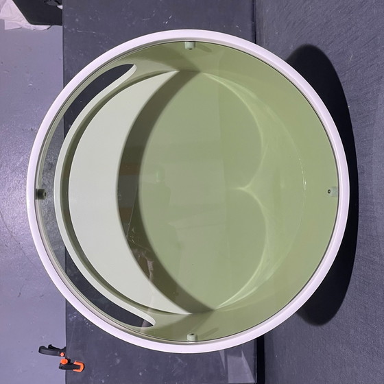 Image 1 of Vintage Designmeubel Space Age Luna Opal Möbel Origineel weiß rund