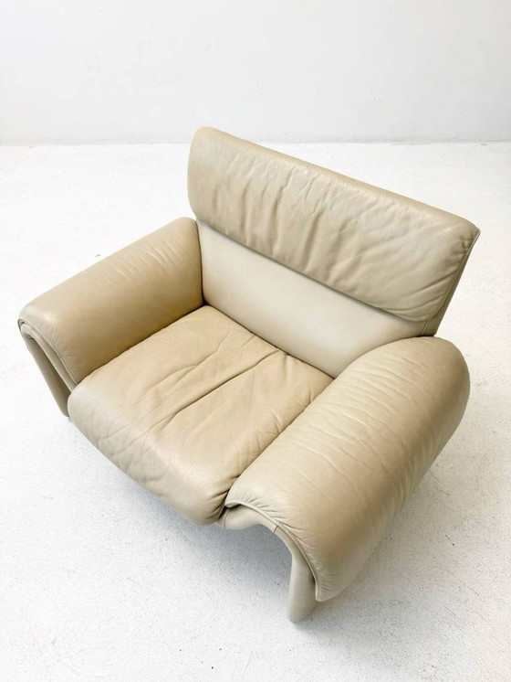 Image 1 of Ivoorwitte fauteuil van de Sede, model DS-2011/01