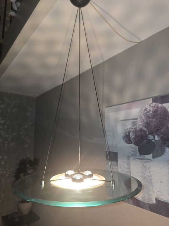 Image 1 of Suspension en verre au design rétro