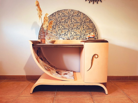 Image 1 of Coiffeuse / consola Art Déco entièrement rénovée — pieza única