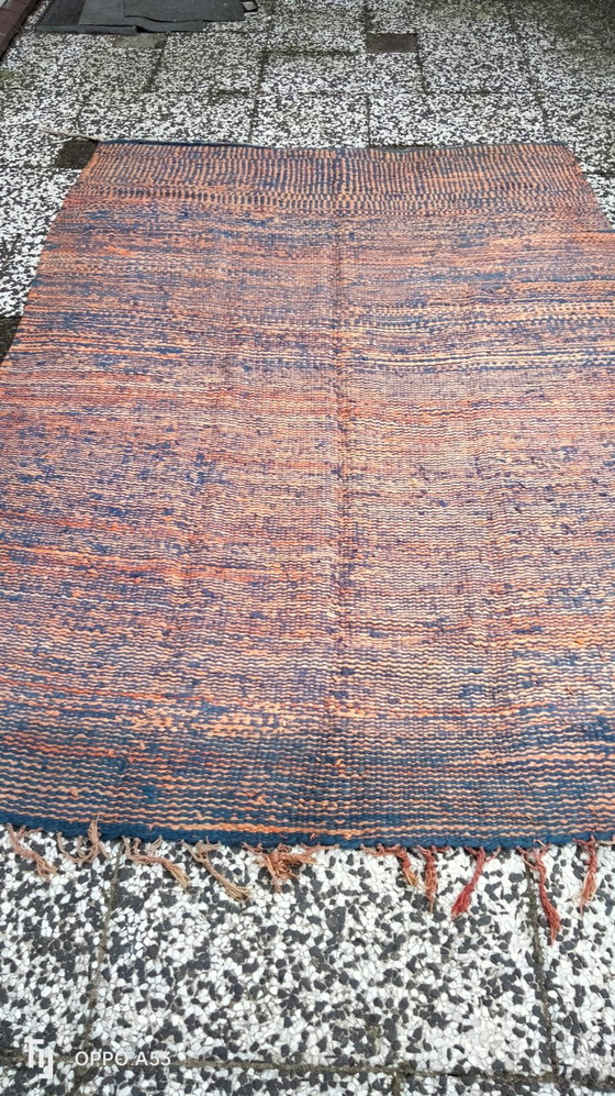 Image 1 of Hand-knotted Berber wool rug 200x104cm