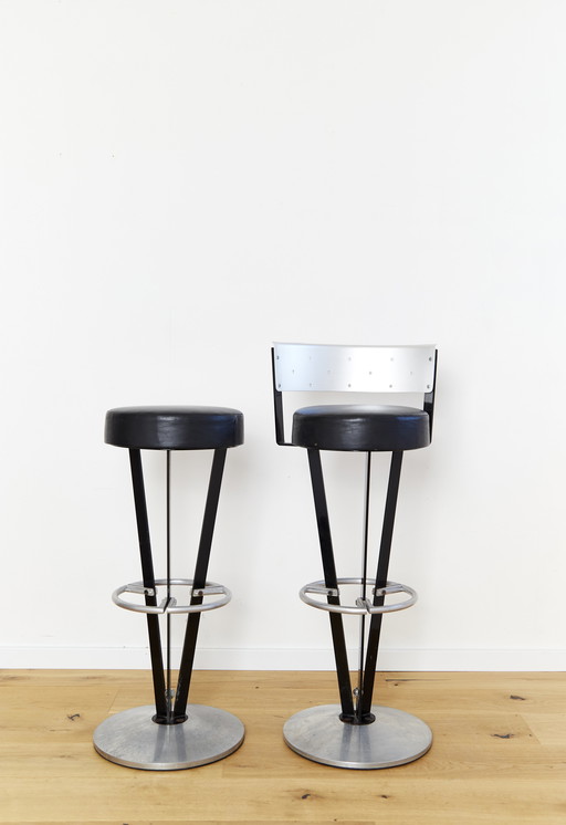 Pair Pedro Miralles Barstool "Dry Martini" For Akaba