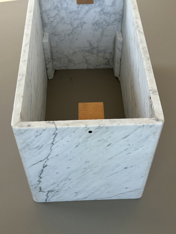 Image 1 of Vintage Carrara Bianco marble stone Italian coffee table 70s