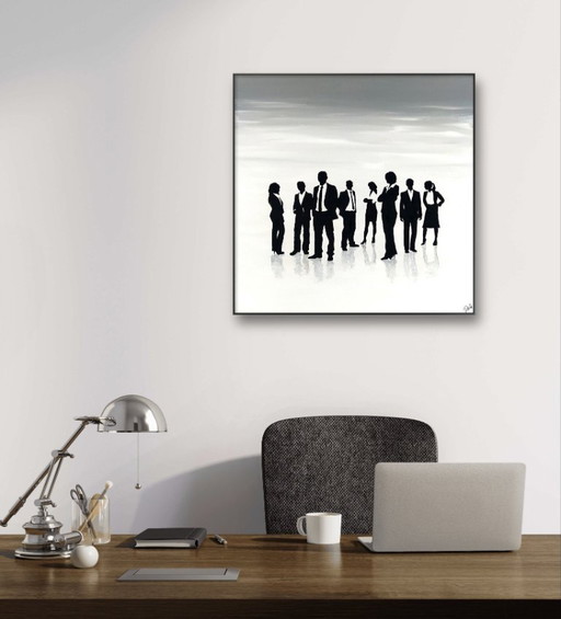 Della Camilleri - Ladies and Gentlemen - Artist Painting