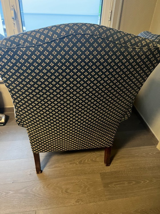 Fauteuil vintage anglais Wade – Wade Upholstery Limited, Bois, Textile (photo 2 of 13)