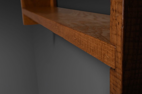 Image 1 of Beautiful Oak Wood Giuseppe Rivadossi Shelves, Italy 1970s
