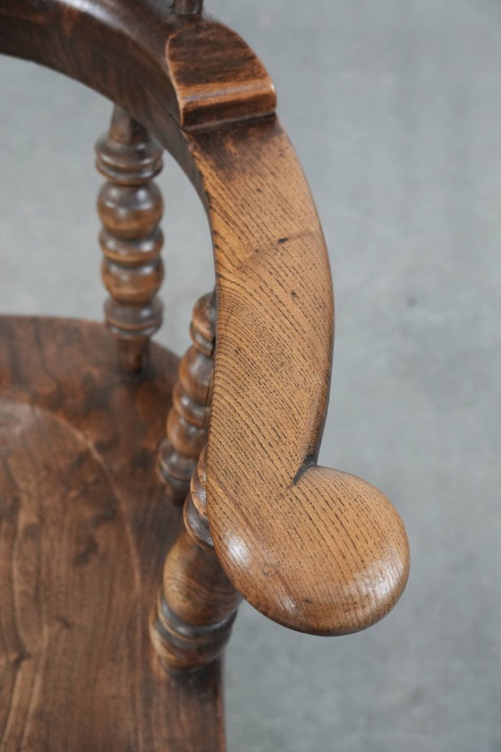 Image 1 of Antiker englischer Windsor-Stuhl mit hoher Rückenlehne aus dem 18. Jahrhundert