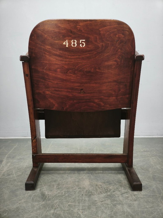 Image 1 of Rara poltrona da cinema Art Déco ceca degli anni '20 in stile Thonet.