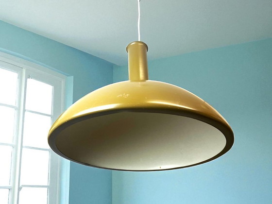 Image 1 of Grande suspension Ballerina en métal vert olive par Sidse Werver Holmegaard