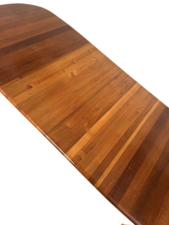 Image 1 of Vintage verlengbare Deense teakhouten eettafel ‘70