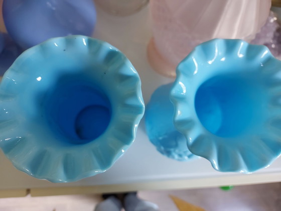 Opaline glazen vazen (photo 5 of 6)