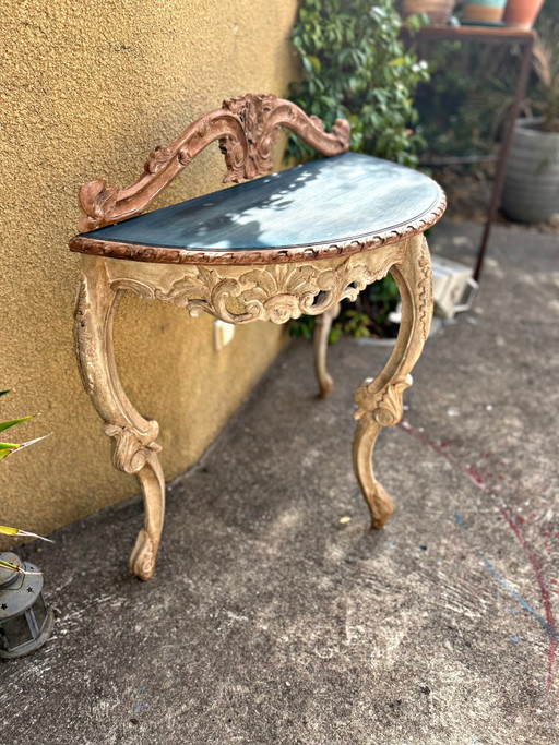 Gepatineerde antieke Console