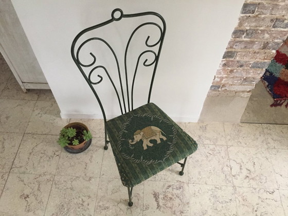 Image 1 of Vintage Wrought Iron Garden Chair