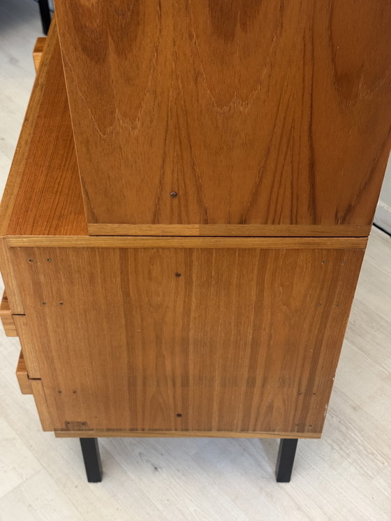 Image 1 of Vintage bookcase with drawers teak 1960s