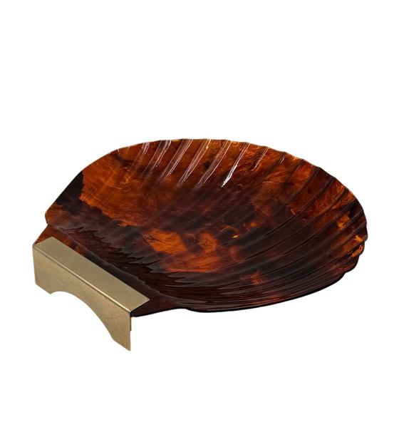 Image 1 of Centrotavola a forma di conchiglia Hollywood Regency, Italia, anni '70