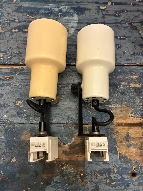 Set of 6 Vintage Philips Track Spot Lights NWS 83/96 – 70s Space Age – Metal, Plastic (photo 7 of 15)