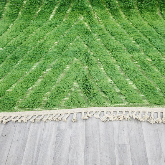 Grande tappeto berbero verde fatto a mano, 250/350 cm – Tappeti, Wool (photo 6 of 8)