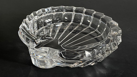 Image 1 of CENDRIER Cristal VINTAGE Forme Coquillage