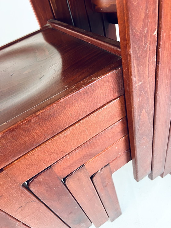 Image 1 of 10x Vintage Plywood Stapelstoel ‘60