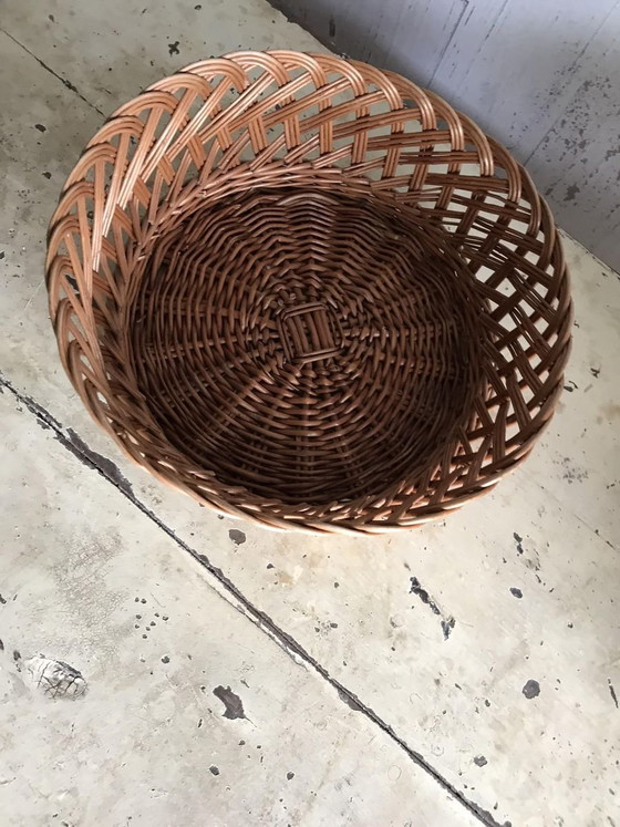 Rotan manden, jaren 60, set van 3 – Decoratieve objecten, Rieten (photo 2 of 11)