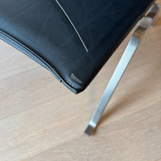 Poul Kjærholm PK22 Fauteuil Lounge pour Fritz Hansen, Cuir Noir, 2007 – Chaises & fauteuils, Leather, Metal (photo 17 of 20)