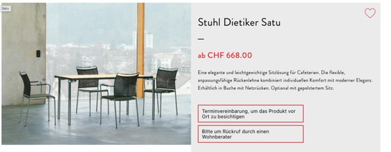 Zwitserse stoelen, Dietiker Satu (8 op voorraad), Eetkamerstoelen, Metaal, Textiel, Zwart, Design (foto 2 van 14)